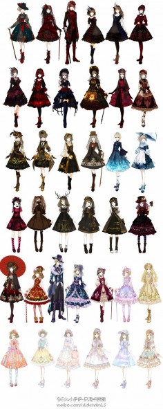 Lolita Dresses. This style overlaps a lot with steampunk so I'm just gonna put this here.