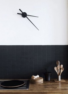 Love the tile shape. Black may be too dark for our kitchen?