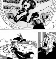 Loved this part!! XD Saw his daughter being totally awesome at the Grand Magic Games!!!!! XD I love Gildarts and Cana!!