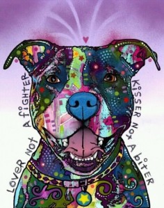 "Lover not a fighter, kisser not a biter"- This is so true. People judge them based off how their owner may have raised them. You obviously need to go find one who was raised humanely. Any person or animal can be raised to be mean SO don't take it out on these beautiful pitbulls. Love them