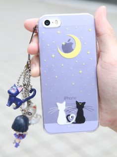 Luna and Artemis Sailor moon iPhone case