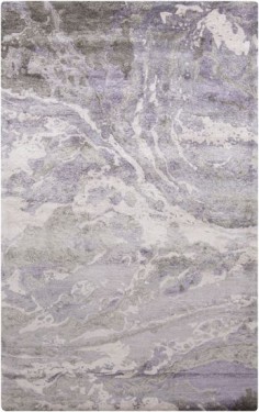 Made from bamboo silk, the Gemini Collection has the same luster and softness of silk. Inspired by the art of marbling, these rugs have an elegant and organic style. (GMN-4027)