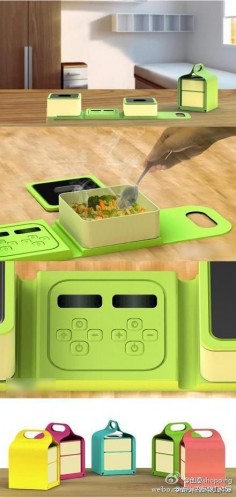 magnetic heating element lunch box - no electricity required!