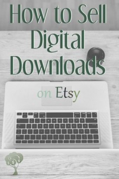 Make Money from Home offering digital downlonds on Etsy