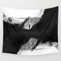 Man of isolation Wall Tapestry