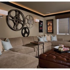Media Room vintage movie posters Design Ideas, Pictures, Remodel and Decor