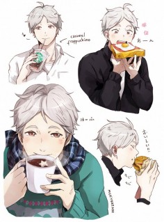 milkybreads: “ Just suga eating yummy food and being happy~ (´；ω；`) ”