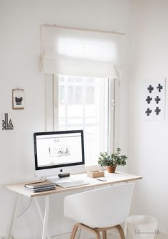 Minimal Workspace | workspace inspiration | home office | desk | work from home | design | mac office