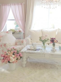 My Shabby Chic Home ~ Romantik Evim ~Romantik Ev. asla Evimi böyle dekore etmecek olsam da beğendim napim. too girly