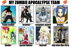 My team for a Zombie Apocalypse (Fairy Tail) by kimmie2598 on ...