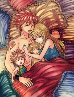 NaLu family Got many requests to draw something like this. I’m not very good at inventing their family, so it’s pretty typical. But I like such an option and I hope that it will be true.