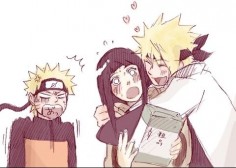 Naruto, Hinata and Minato. :D