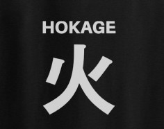 Naruto Hokage kanji anime manga T-Shirt Tee