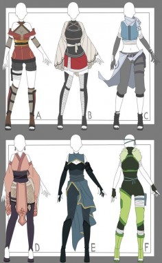 (Naruto) Outfit adoptables CLOSED by x3misteryYuyux3 on DeviantArt