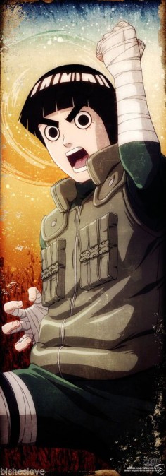 Naruto Shippuden Rock Lee Poster Portrait Anime Official Japan | eBay