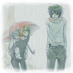 Near, Mello and L :3 Near looks so happy cuddled up on Mello DON'T TOUCH ME I'M NOT OKAY