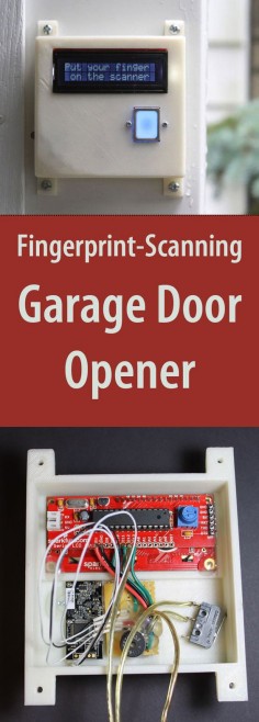 Never get locked out again! Your fingerprint is the key with this DIY high tech door opening device.