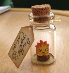 New Bottle Calcifer Flame Fire Spirit Howl's Moving Castle Studio Ghibli Gift | eBay