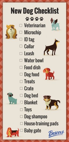 New Dog Checklist. #rescued #dogs