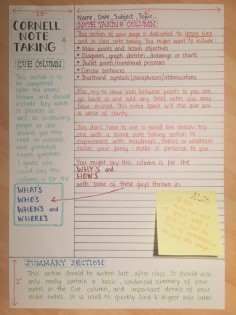 Note Taking Tips for College Students
