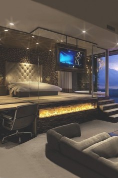 Ok  is His masculine Luxury Master Bedroom. Make sure there are no camera's! !!  Designs from @Home & Garden Sphere
