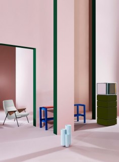 On Set: Pair #SoftPink with strong colours: #ElectricBlue & #EmeraldGreen