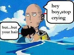 One Punch Man and One piece crossover funny Monkey D. Luffy and Saitama