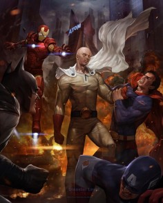 One Punch Man vs Marvel vs DC