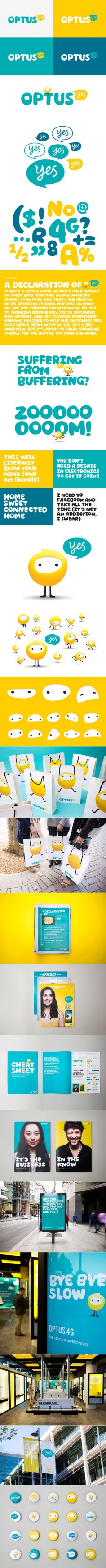 Optus Rebrand #identity #packaging #branding