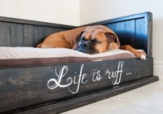 Pawsome Dog Bed Salvaged Wood Handcrafted by GreenbeltRecovery