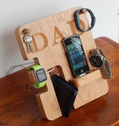 Personalized Phone and Apple Watch Docking by PerrelleDesigns