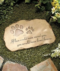 Pet Memorial Garden Stones $ each- cute for those loved ones that you have lost.