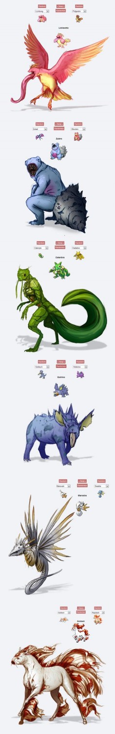 Pokemon fusions by silver5