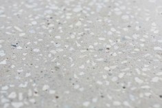 Polished concrete floors with white aggregate - yes please