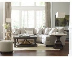 Portofino Sectional and Harlowe & Finch Occasional//Thomasville Portland//Living Room Inspiration