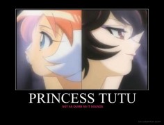 Princess Tutu: the most badass girly anime EVER.