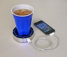 Puck-Sized Device Charges Your Phone With The Heat In Your Coffee (or the cold in your iced tea). Adding this to my birthday list.