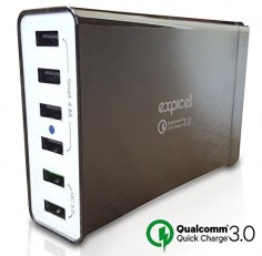 Quick Charge  Expicell 6-Port USB Charging Station  