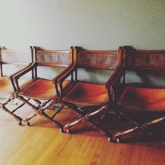 Vintage Leather Director Chairs by 2AtHomestead