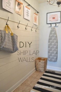 Right up my alley: DIY Ship Lap Wall