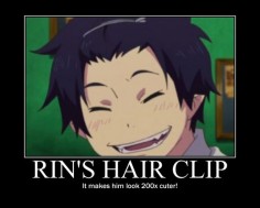 rin okumura hair clip xD