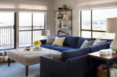Room Plan With Navy Blue Corner Sofa Design Ideas, Pictures, Remodel, and Decor - page 4
