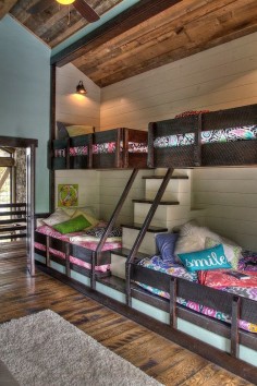 Rustic bunkbeads from Decoist and other totally cool kids bedrooms
