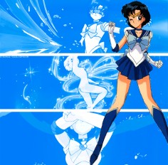Sailor Mercury (.gif) I always loved her magical glasses thing that popped up when she used that  its been a while since I watched the show or read the comics -_-*