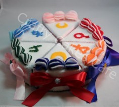 Sailor Moon cute cake felt plushies!