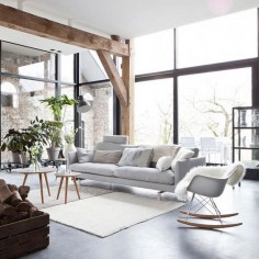 Scandanavian home | Light & bright living room | Natural style | Modern Home Interiors | Contemporary Decor Design #inspiration #nakedstyle
