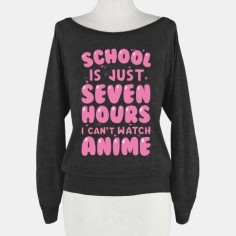 School Is Just Seven Hours I Can't Watch Anime