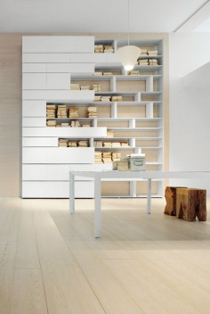 Sectional modular #bookcase LINE by @albed