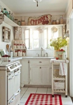 Shabby chic style is so charming, so beautiful and so cute! I think it’s rather girlish, too, so if you are going to decorate a feminine home, this style is perfect. Today I’ve rounded up some amazing shabby chic kitchens, and believe me, they won’t leave you indifferent! Go for light and pastel colors