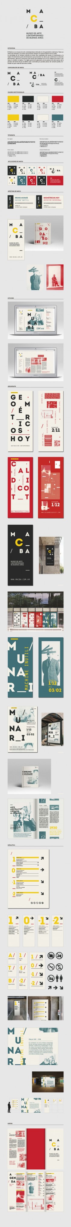 Sistema MACBA by Florencia Beil, via Behance | #visual #identity #design
